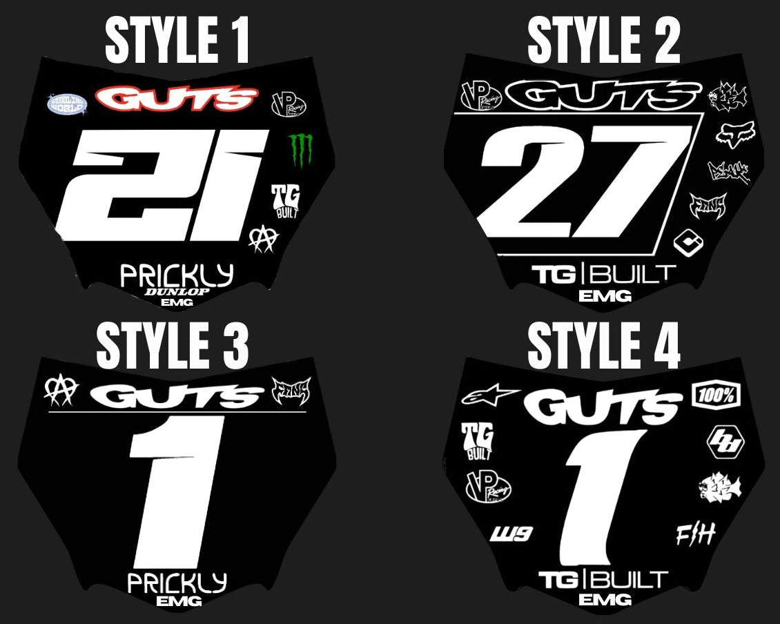 MotoCutz Plate Decal