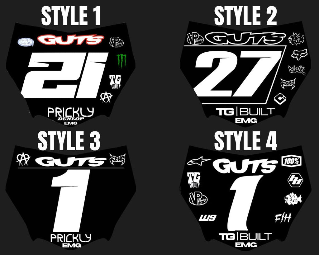 MotoCutz Plate Decal